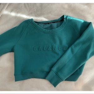 Balance athletica cropped sweater size m